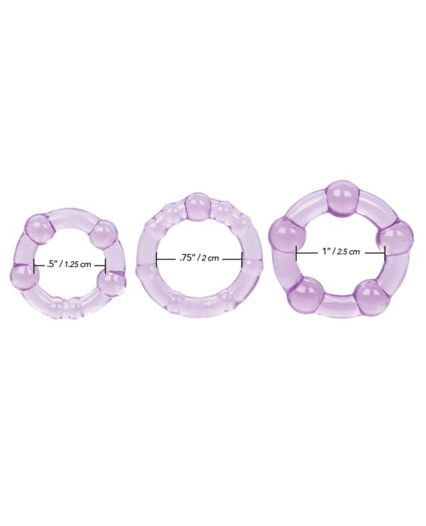 Silicone Island Rings - Purple - Image 4