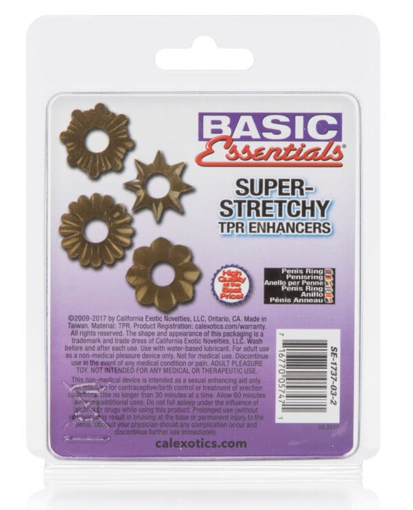 Basic Essentials Rings - Smoke Set of 4 - Image 2