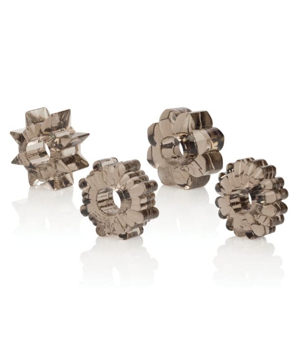 Basic Essentials Rings - Smoke Set of 4 - Image 3
