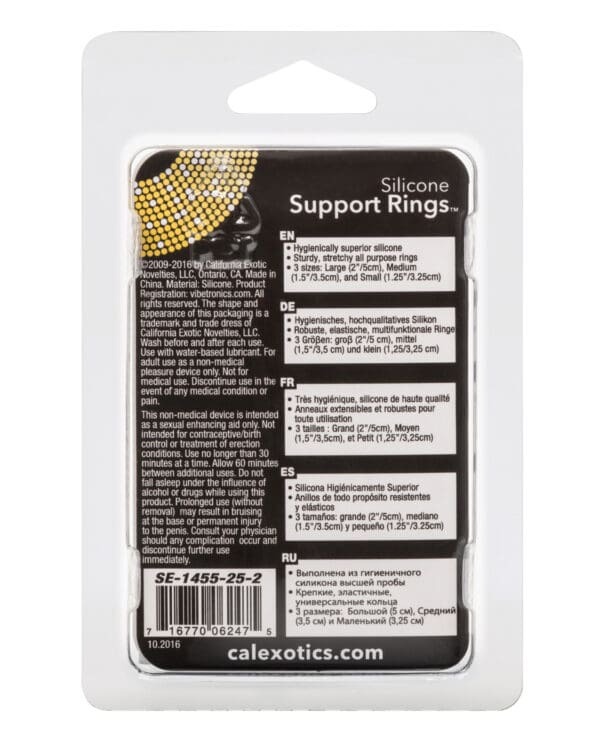 Silicone Support Rings - Black - Image 2
