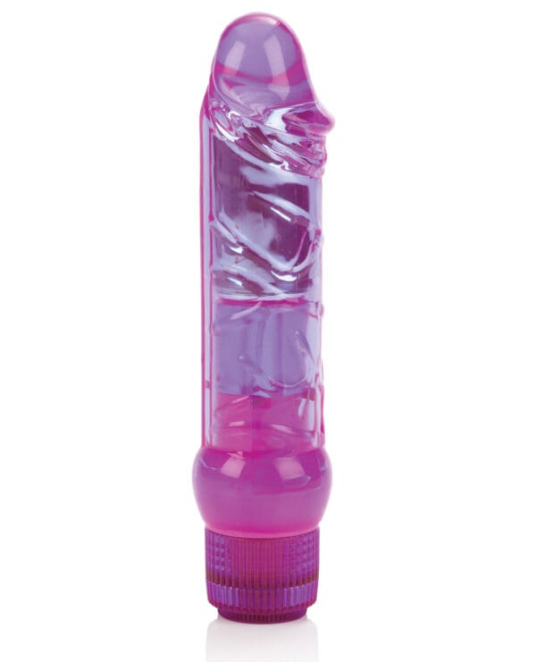 Crystalessence 6.5" Gyrating Penis - Purple - Image 3