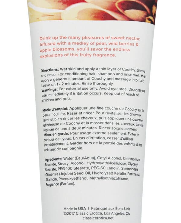 COOCHY Shave Cream - 12.5 oz Sweet Nectar - Image 2