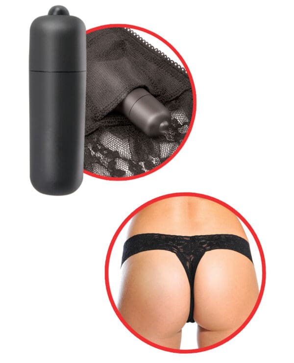 Fetish Fantasy Series Hanky Spank Me Vibrating Panties - Black - Image 2
