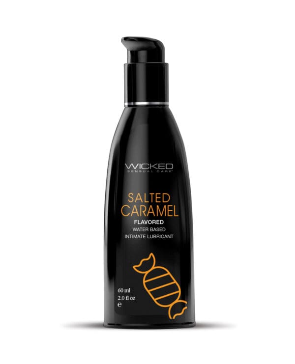 Wicked Sensual Care Aqua Water Based Lubricant - 2 oz Salted Caramel