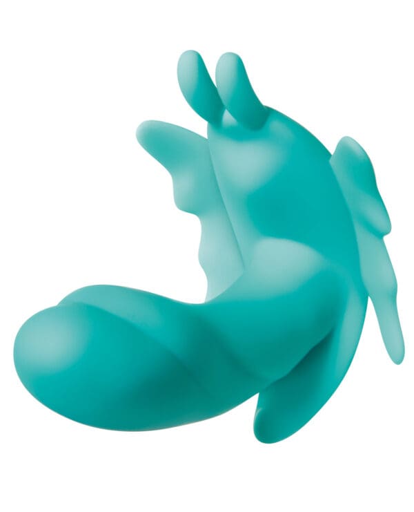 Evolved The Butterfly Effect Rechargeable Dual Stim - Teal - Image 5