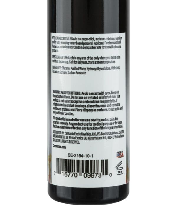After Dark Essentials Sizzle Ultra Warming Water Based Personal Lubricant - 4 oz - Image 2