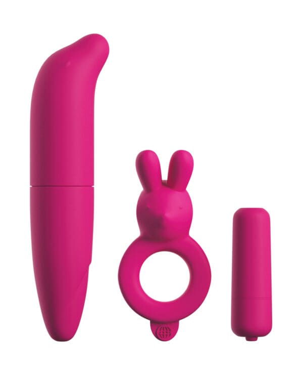Classix Couples Vibrating Starter Kit - Pink - Image 2