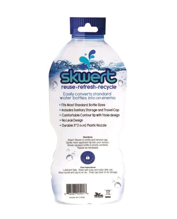 Skwert Water Bottle Enema - Blue - Image 2
