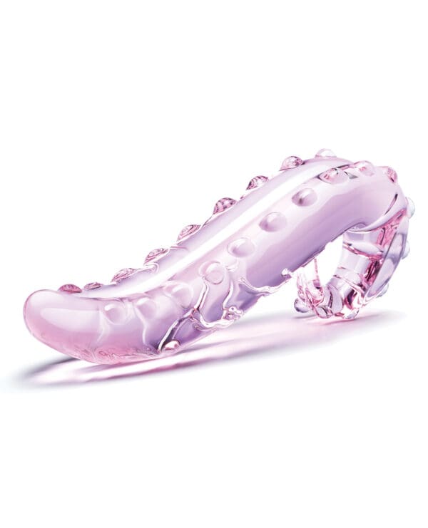 Glas 6" Lick-it Glass Dildo - Pink - Image 3