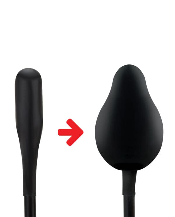 Lux Fetish Classic Inflatable Anal Balloon - Black - Image 4