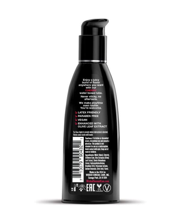 Wicked Sensual Care Water Based Lubricant - 2 oz Cherry - Image 2