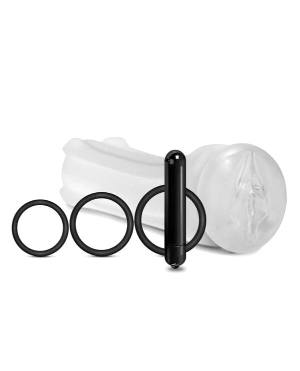 MSTR B8 Squeeze Vibrating Pussy Pack - Kit of 5 Clear - Image 2