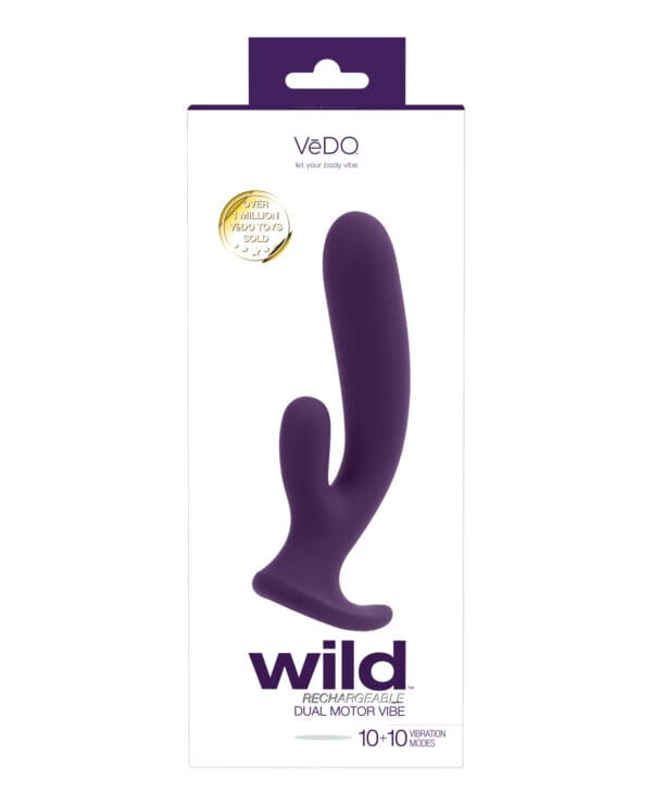 VeDO Wild Rechargeable Dual Vibe - Purple - Image 2