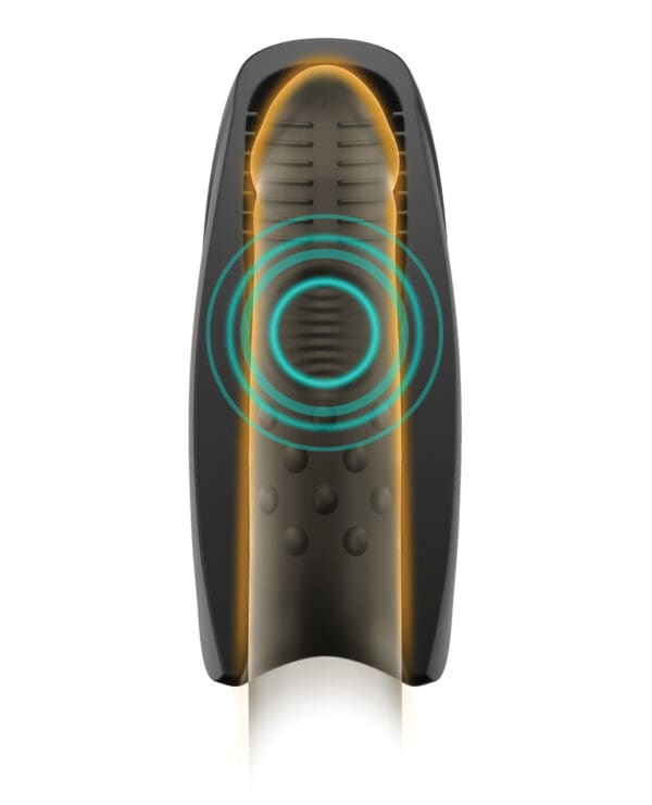 Man Wand Heat and Vibration Pulsion - Black - Image 5
