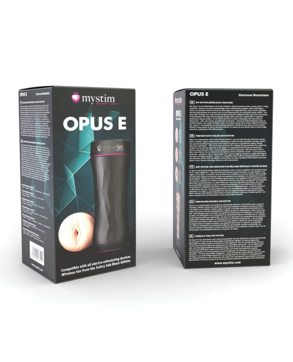 Mystim Opus E Vagina - Black - Image 2