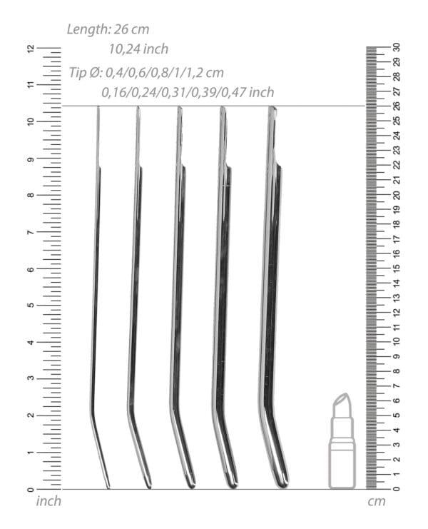 Shots Ouch Urethral Sounding Metal Dilator Set - Image 3