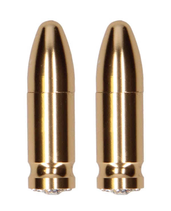 Shots Ouch Bullet Magnetic Nipple Clamps - Gold - Image 2