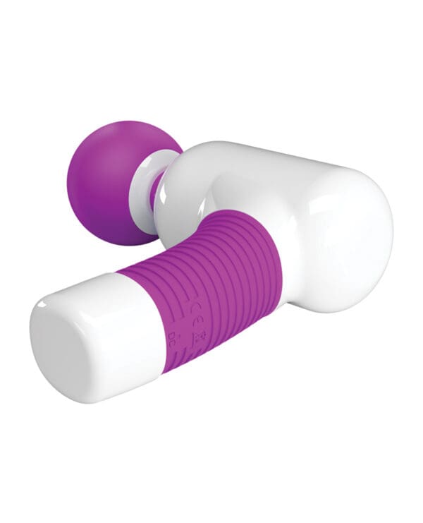 Pretty Love Super Power Fun Gun Massager - White/Fuchsia - Image 3