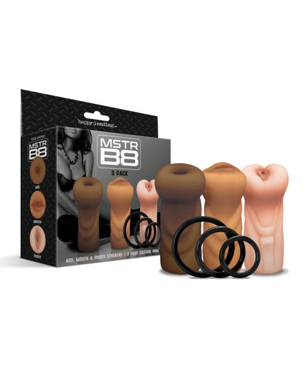 MSTR B8 Stroker Set w/C-Rings - Assorted Pack of 3 - Image 3