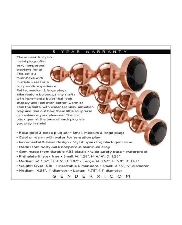 Gender X Gold Digger Set - Rose Gold/Black - Image 2