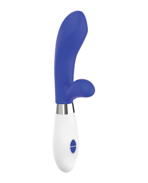 Shots Luminous Achilles Silicone 10 Speed Rabbit Vibrator - Royal Blue - Image 3