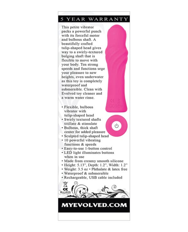 Evolved Twist & Shout Rechargeable Bullet - Pink - Image 2