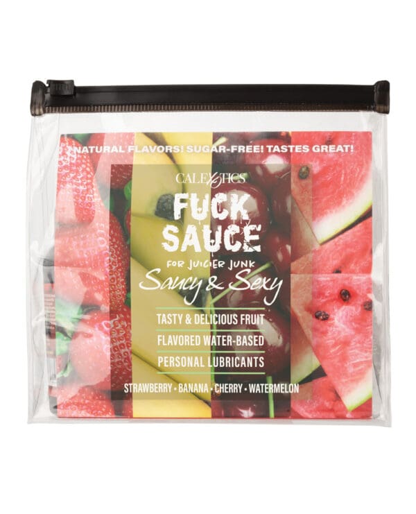 Fuck Sauce Flavored Water Based Personal Lubricant Variety 4 Pack - 2 oz Each - Image 2