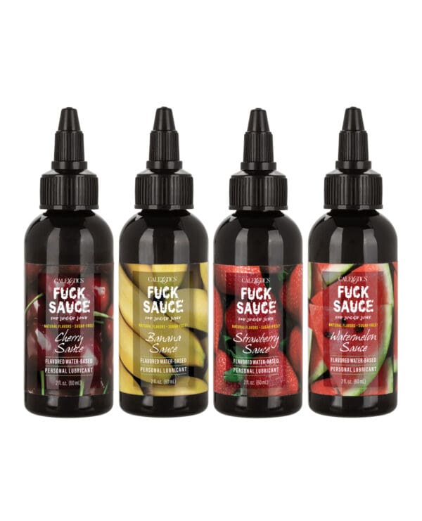 Fuck Sauce Flavored Water Based Personal Lubricant Variety 4 Pack - 2 oz Each - Image 3