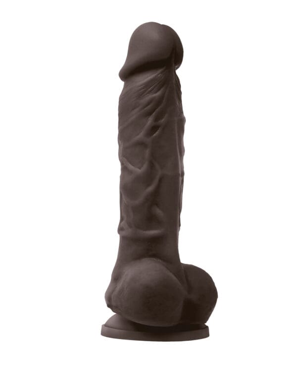Colours Pleasures 5" Vibrating Dildo - Dark Brown - Image 2