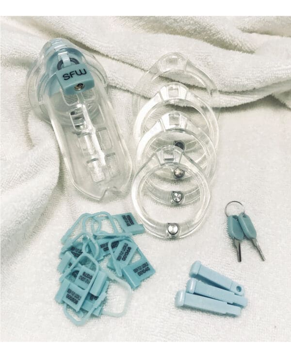 World Cage Bangkok Male Chastity Kit - Large 105 mm x 40 mm - Image 3
