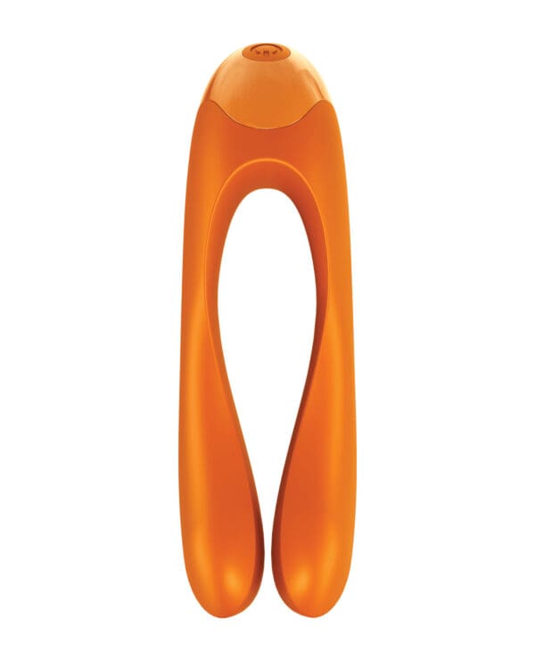 Satisfyer Candy Cane Finger Vibrator - Orange - Image 2