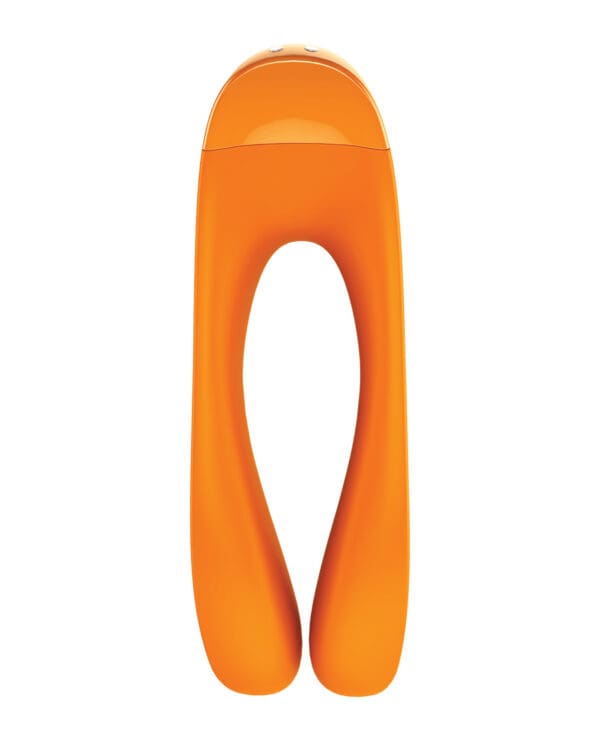 Satisfyer Candy Cane Finger Vibrator - Orange - Image 4