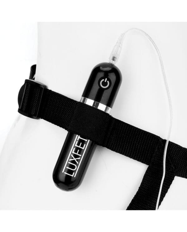 Lux Fetish 8.5" Realistic Vibrating Dildo w/Strap On Harness Set - Image 3