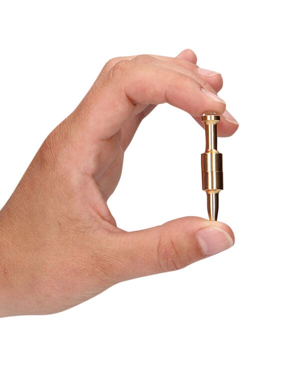 Shots Ouch Pin Magnetic Nipple Clamps - Gold - Image 3