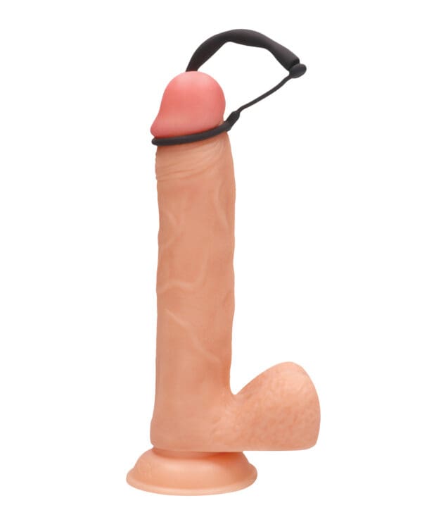 Shots Ouch Urethral Sounding Silicone Plug & Cock Ring Set - Black - Image 5