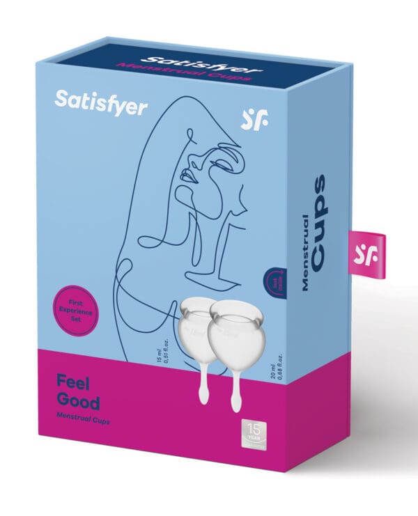 Satisfyer Feel Good Menstrual Cup - Transparent - Image 2
