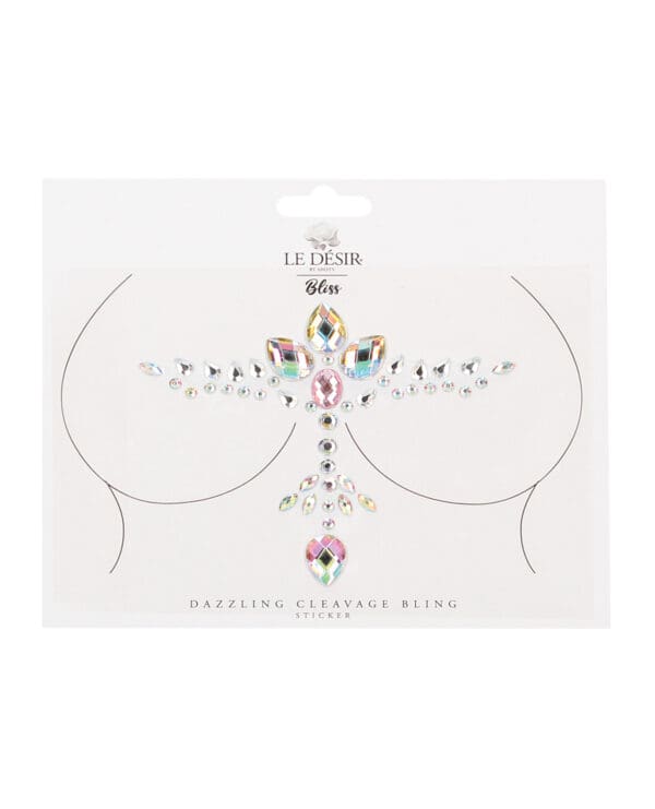 Shots Bliss Dazzling Cleavage Bling Sticker O/S