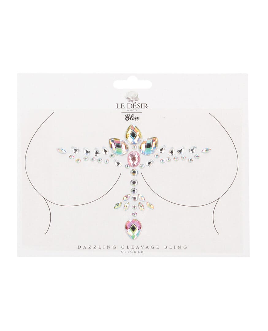 Shots Bliss Dazzling Cleavage Bling Sticker O/S