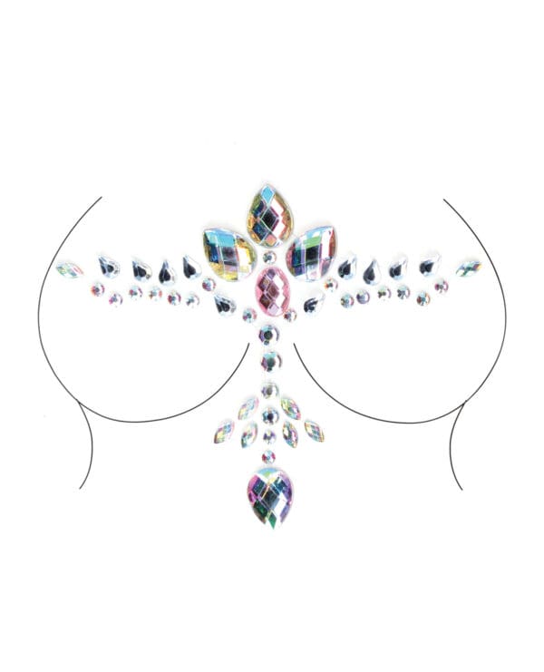 Shots Bliss Dazzling Cleavage Bling Sticker O/S - Image 2