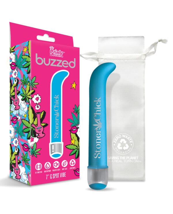 Buzzed 7" G-Spot Vibe  - Stoner Chick Blue - Image 3