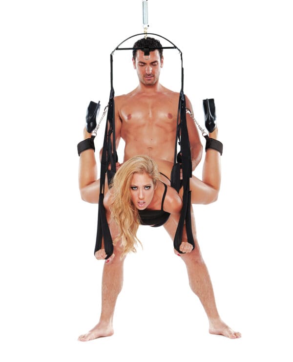 WhipSmart Bondage Pleasure Swing - Black - Image 4