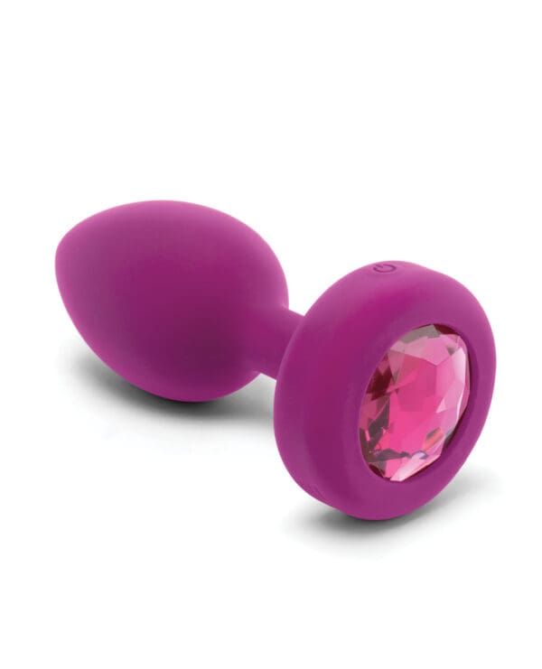 b-Vibe Remote Control Vibrating Jewel Plug (S/M) - Fuchsia - Image 4