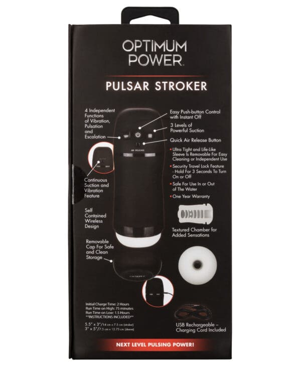 Optimum Power Pulsar Stroker - Black - Image 2