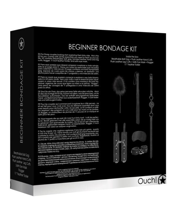 Shots Ouch Beginners Bondage Kit - Black - Image 2