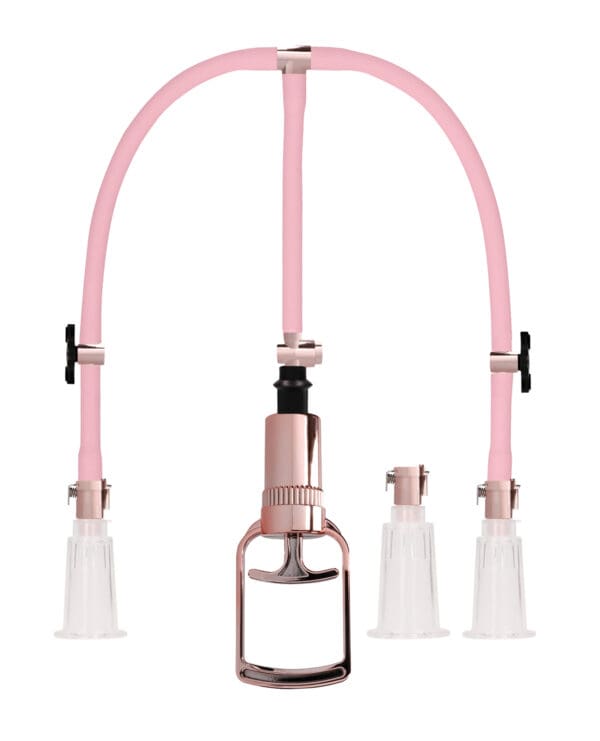 Shots Pumped Clitoral & Nipple Pump Set - Medium Rose Gold - Image 3
