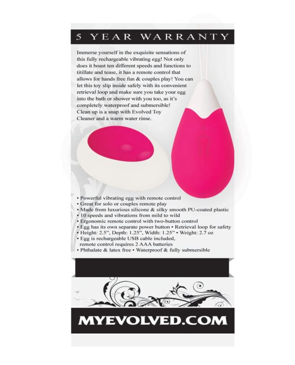 Evolved Remote Control Egg - Pink - Image 2