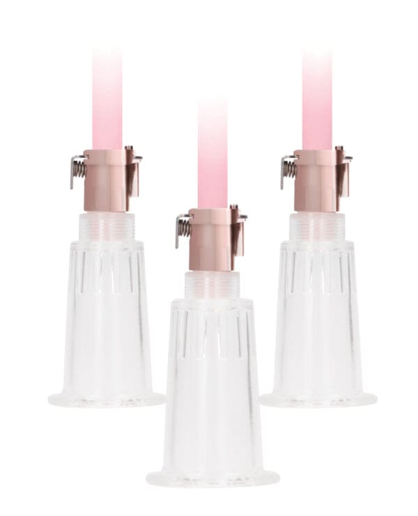 Shots Pumped Clitoral & Nipple Pump Set - Medium Rose Gold - Image 4