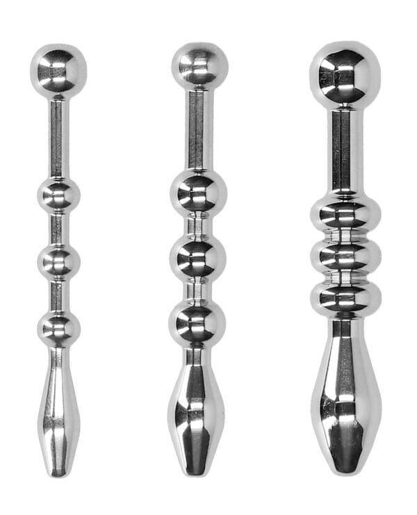 Shots Ouch Urethral Sounding Metal Plug Set - 58mm - Image 2
