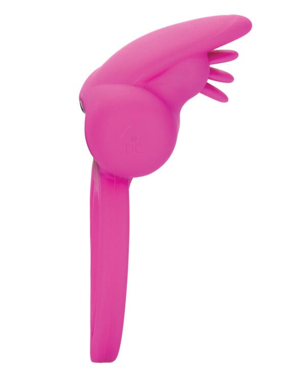 Silicone Rechargeable Dual Clit Flicker Enhancer - Pink - Image 4
