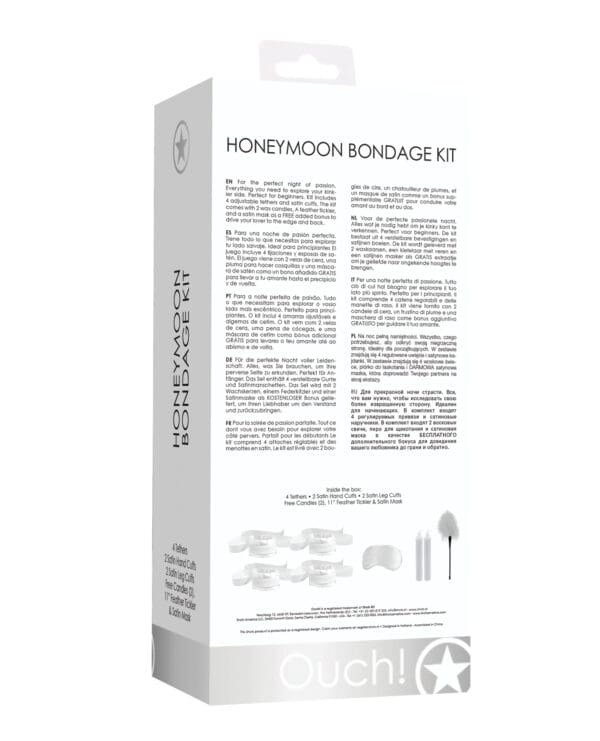 Shots Ouch Honeymoon Bondage Kit - White - Image 2